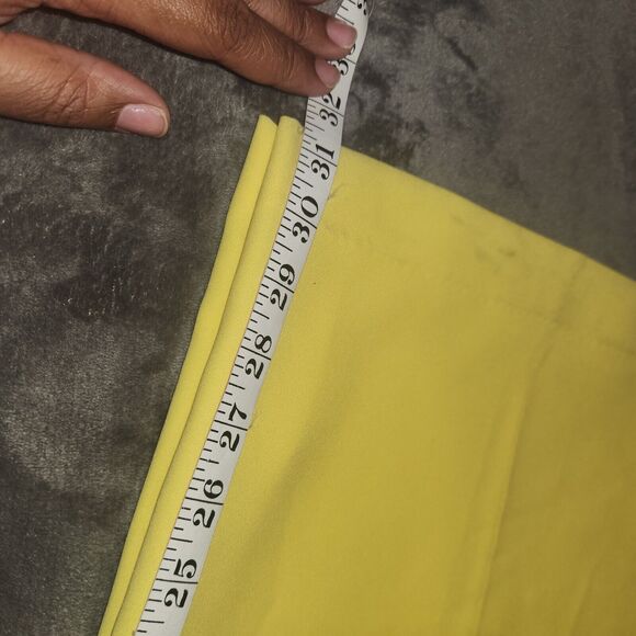 Lane Bryant Zippered Yellow Dress Pants - Size 28 Regular Plus-size - Picture 6 of 7